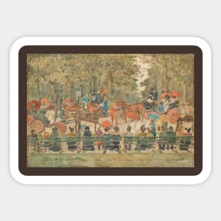 Central Park by Maurice Brazil Prendergast Sticker